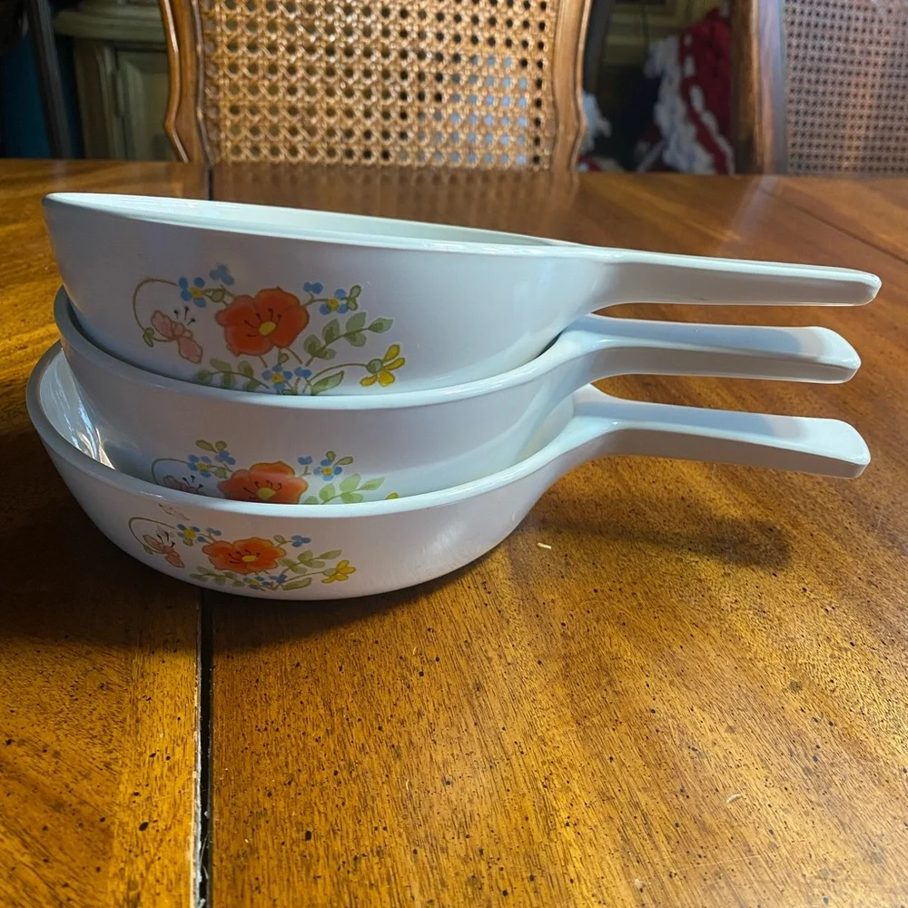 Corningware Wildflower Sauce Pan Set of 3